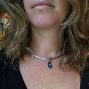 Sterling Necklace with Semi precious stone